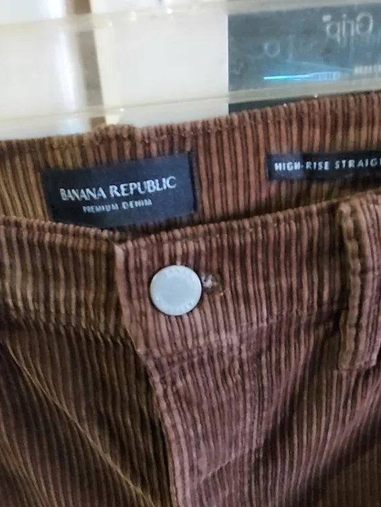 Banna Republic Chocolate Brown Corduroy Pants - Picture 2 of 2